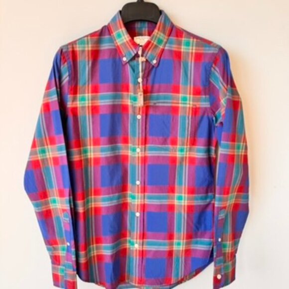 NWT Club Monaco Edward BD Slim Fit Plaid Long Sleeve Shirt - Picture 3 of 8